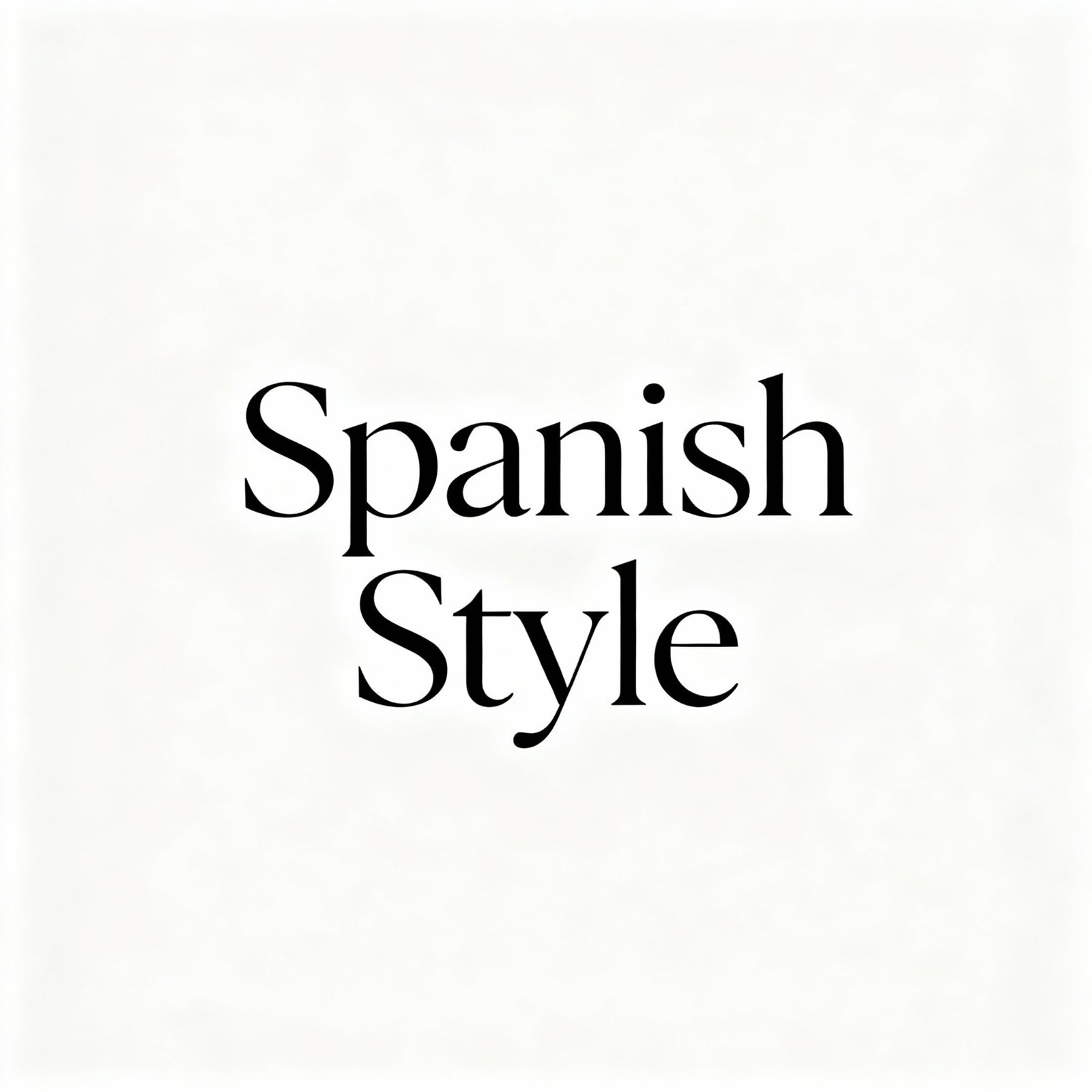 spanish style logo in a single horizontal line